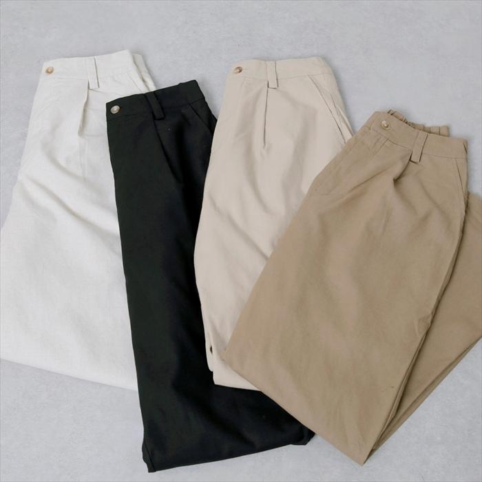 レディースチノパンツ リネンコットン ストレートロングパンツ |  | 03