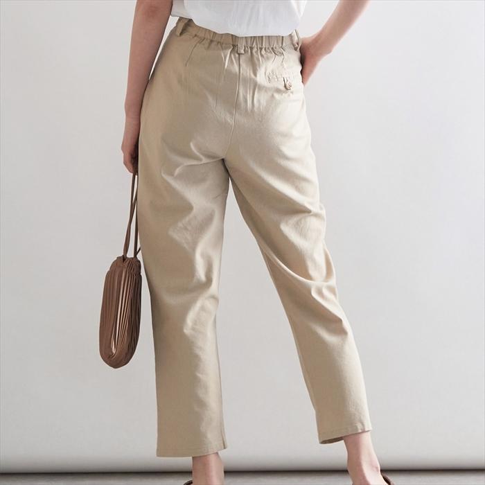 レディースチノパンツ リネンコットン ストレートロングパンツ |  | 09