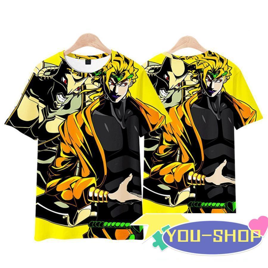 ジョジョの奇妙な冒険 Tシャツ コスプレ衣装 丸襟 半袖 大きいサイズ アニメウエア T-shirt ティーシャツ レディース カジュアル コスチューム メンズ 夏服｜globe-shop｜09