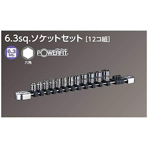 京都機械工具(KTC)　ネプロス　6.3mm　4ンチ)　(1　12個組　セット　ソケット　NTB212A