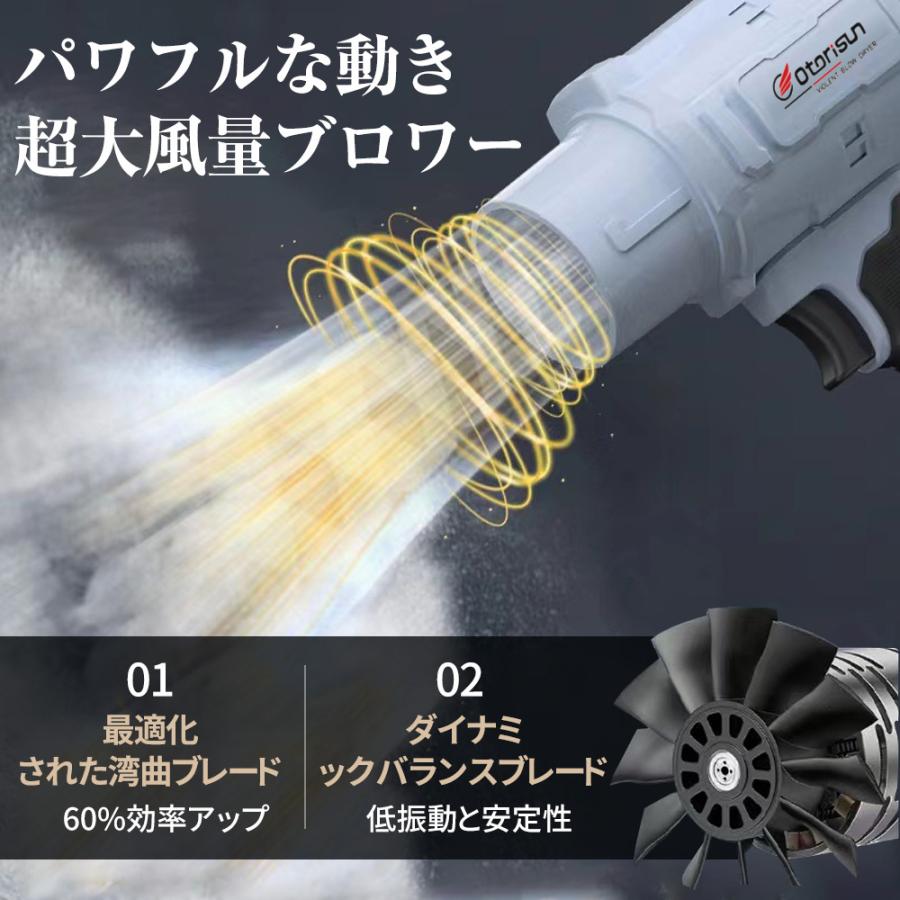 【正規品】ブロワー ジェットドライブロワー 充電式 小型 250000RPM 除雪 洗車 落ち葉 庭掃 超強風 電動エアダスター マキタ互換 除塵 掃除機 家 業務 工事現場 |  | 07