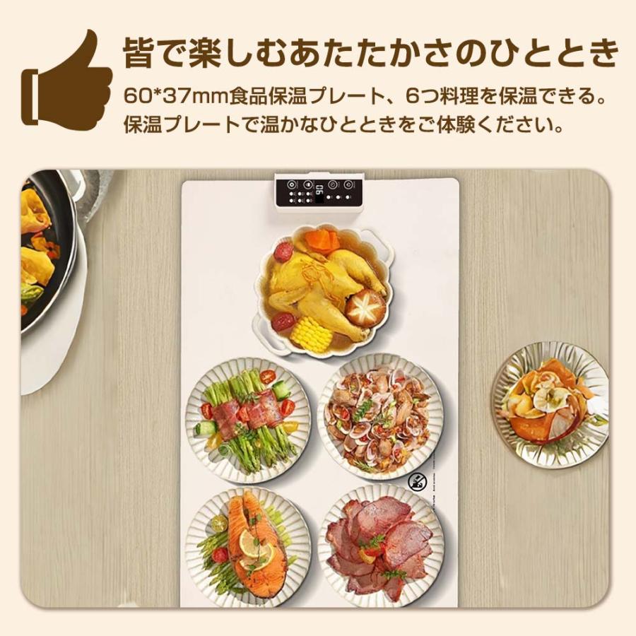 ホットプレート 折り畳み可能 食品保温プレート 260W 10秒速熱 5段階温度調節 タイマー機能  耐熱 滑り止め 家庭用 卓上 保温板 料理 収納 お手入れ簡単 ギフト |  | 10