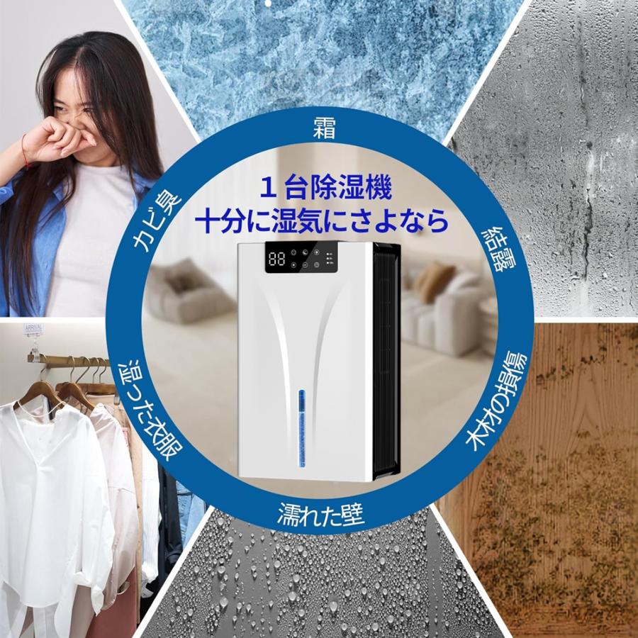 除湿機 小型 衣類乾燥機 除湿器 軽量 強力除湿 20畳対応 切りタイマー付き 静音 エアフィルター付き 7色ナイトランプ 満水自動停止 省エネ設計 部屋 梅雨対策 |  | 16