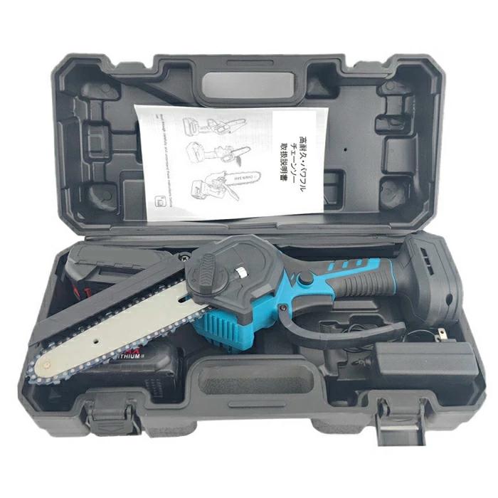 チェーンソー 充電式  コードレス 自動給油 電動のこぎり 電池残量 レシプロソー 6インチ 小型 電動 安全ロック 片手 軽量 木工切断 農業 園芸用 家庭用 枝切り |  | 09