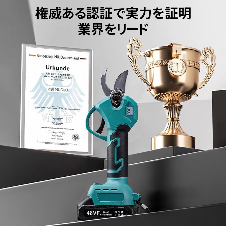 2025 剪定ばさみ 充電式 高枝切り マキタ バッテリー互換 200cm延長ポール 電動剪定ハサミ ブラシレスモーター 枝切り 軽量 電池残量表示 果樹用 家庭用 女性用 |  | 07