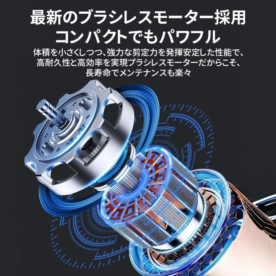 2025 剪定ばさみ 充電式 高枝切り マキタ バッテリー互換 200cm延長ポール 電動剪定ハサミ ブラシレスモーター 枝切り 軽量 電池残量表示 果樹用 家庭用 女性用 |  | 08