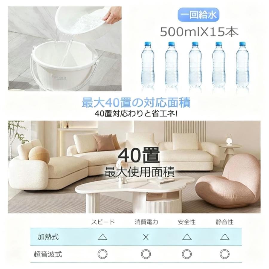 【10％off】加湿器 8L uv除菌 加湿機 40畳 タワー型 超音波式 上から給水 大容量 3段階モード 静音 リモコン付 アロマ対応 連続加湿 乾燥対策 湿度設定 時間設定 |  | 14