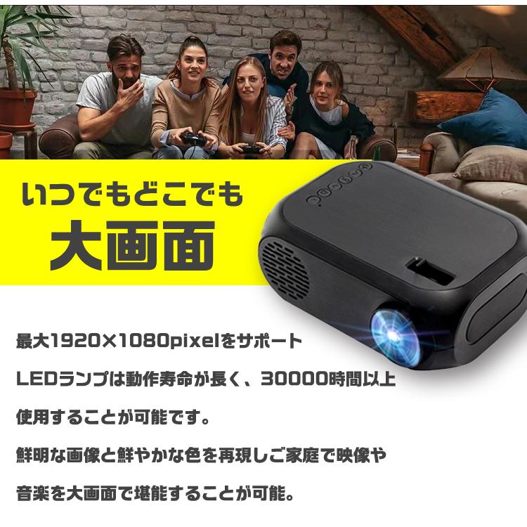 モバイルプロジェクター プロジェクター プロジェクタ 小型プロジェクター モバイル スマホ 600 ルーメン HDMI 対応 高画質 iOS11 軽量 USB ホームシアター｜glock｜04