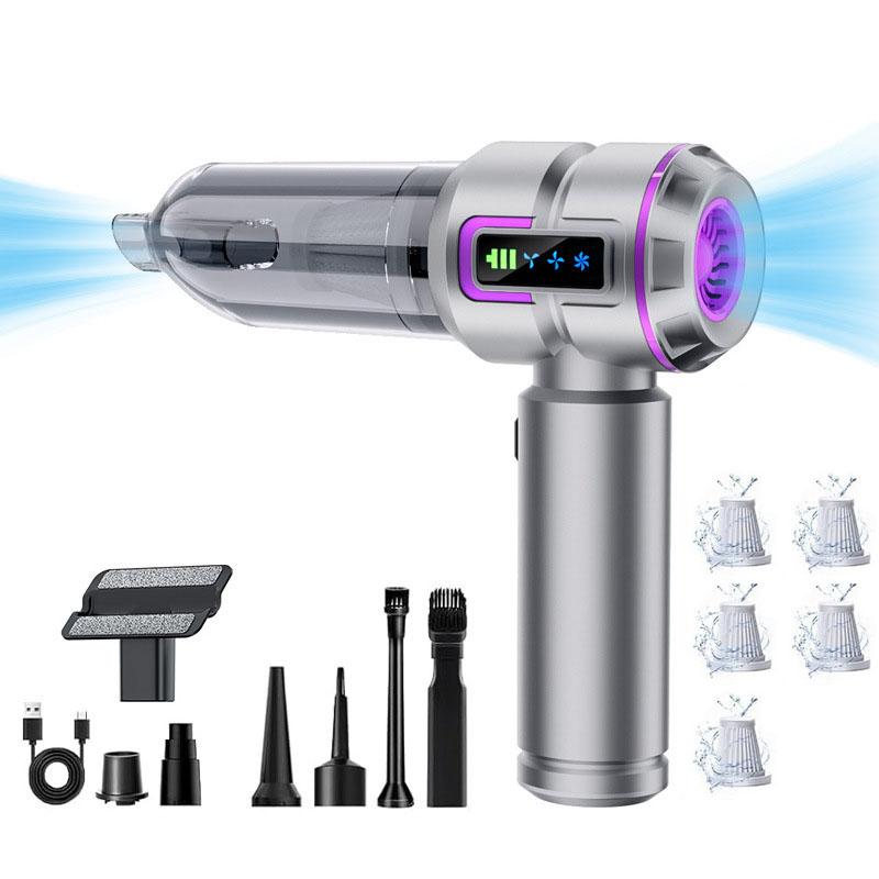 【6％off】ハンディクリーナー 掃除機 46800pa 1H連続運転 ワンタッチ開閉 3段階調整可 ミニ掃除機 コードレス 静音 強力吸引 家用 車用 クリスマスプレゼント |  | 02