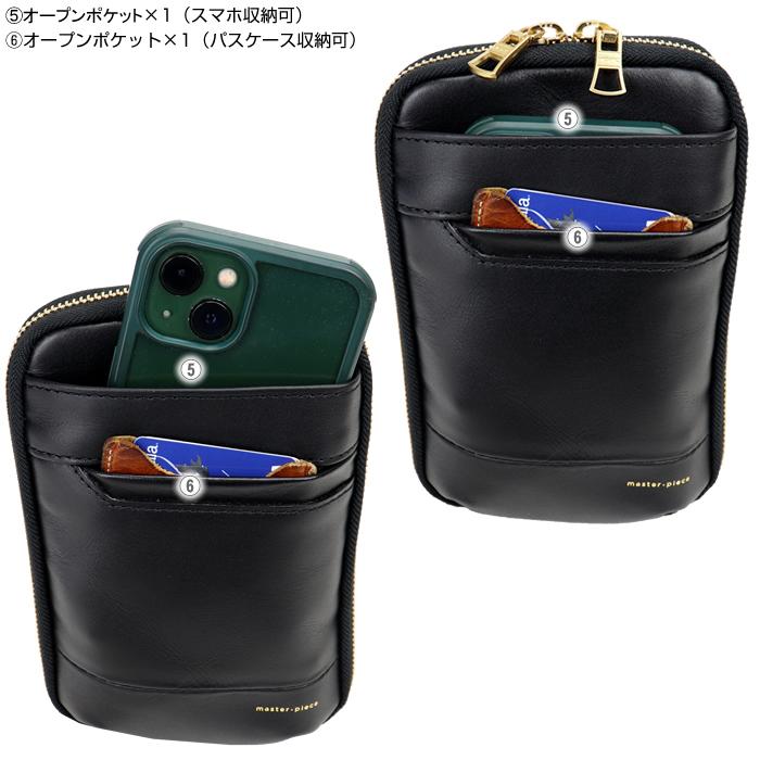 超美品✨　マスターピース　ショルダーバッグ ネイビー Gloss ショルダーバッグ No.01664-V3 ｜master-piece