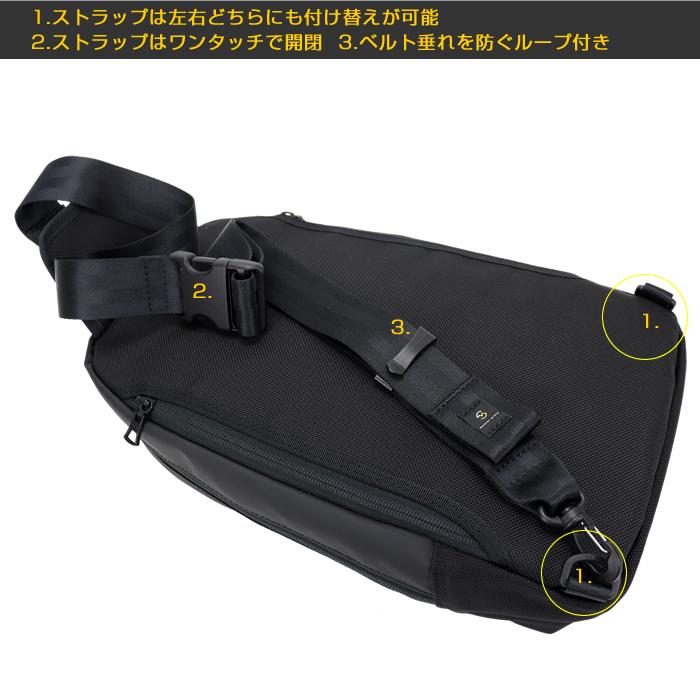 master-piece slick スリングバッグ ブラック Slick sling bag ｜master-piece | マスターピース公式サイト