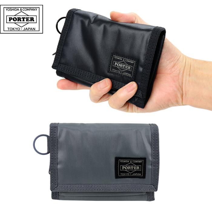 吉田カバン ポーター PORTER ポーターバッグ カプセル 財布 サイフ 3つ折財布 555-06439 【メール便不可】 ポーター カプセル ウォレット 555-06439 三つ折り財布 ミニ財布 吉田カバン PORTER 財布 CAPSULE WALLET 小銭入れあり メンズ レディース 日本製