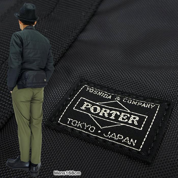 【美品】PORTER フラッシュ ボディバッグ ネイビー 二層タイプ FLASH（PORTER） ポーター フラッシュ ウエストバッグ 689-05942
