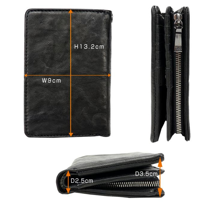 ★新品★タケオキクチ 二つ折り財布 ブラック(黒) 720625 TAKEO KIKUCHI（タケオキクチ） 財布 オイスター 720625 イタリアン