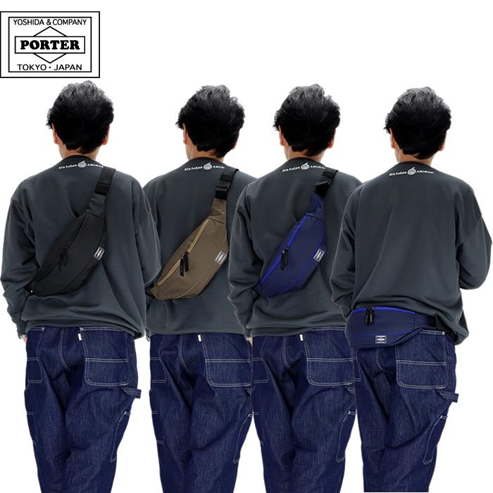 【PORTER】ムース　mooth　ボディーバック　751-28181　ブラック PORTER ポーター ムース ウエストバッグ(L) 751-28181 吉田カバン