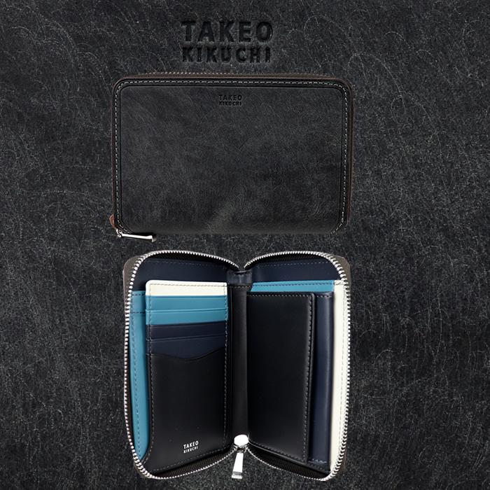 TAKEO KIKUCHI（タケオキクチ） 財布 ラウンドファスナーサイフ マルゴ