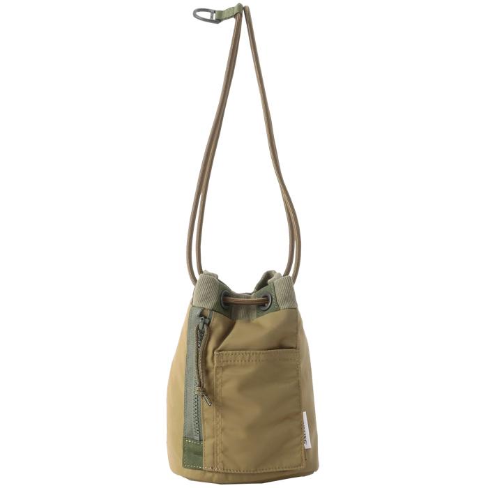 ■新品■未使用■ BRIEFING ブリーフィング ナイロン ハンドバッグ ミニバッグ メンズ レディース カーキ系×グレージュ系 FU6830 BRIEFING（ブリーフィング） BRIEFING FIME PURSE SACK BRA253G58 ミニ