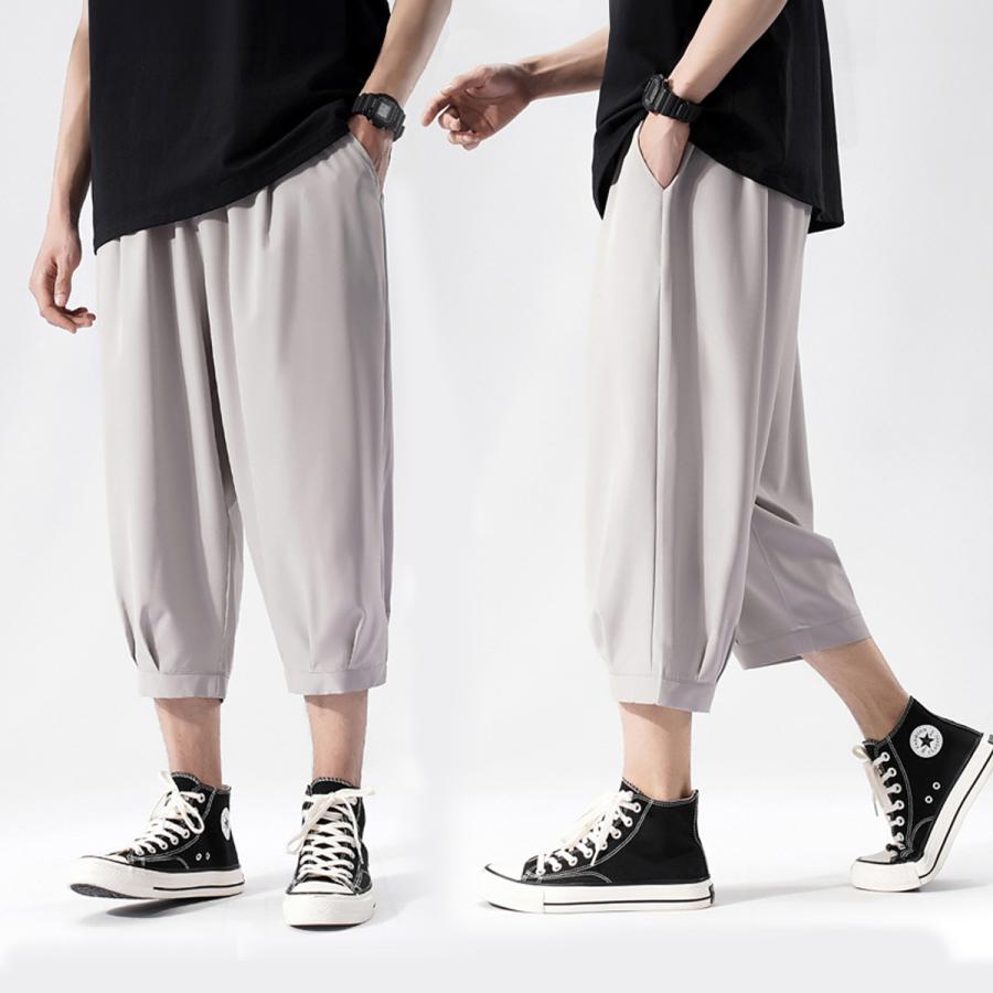 クロップドパンツ 七分丈パンツ メンズ 大きいサイズ 7部丈パンツ 夏