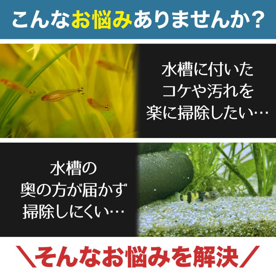 水槽 コケ取り スクレーパー 道具 掃除 プロレイザー クリーナー 幅広