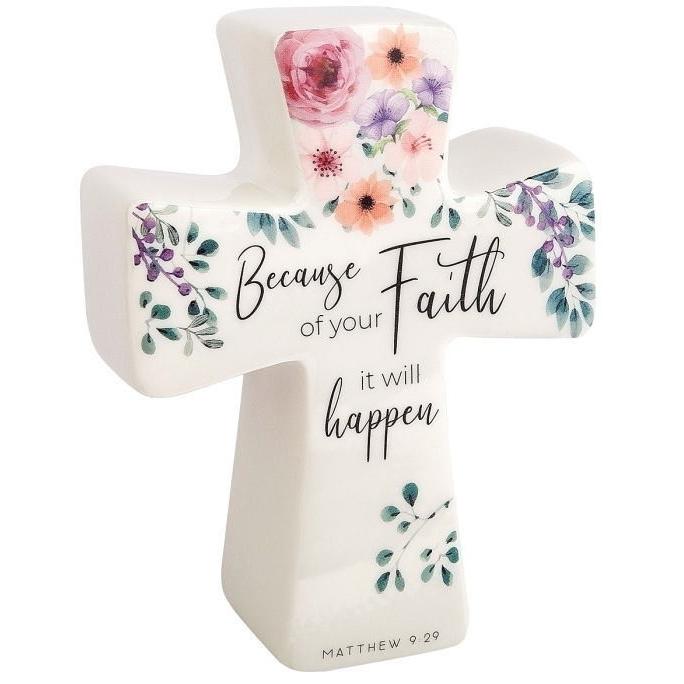 十字架 ブレッシング 祝福のクロス Faith フローラル柄 Crs グロリアスエンジェル代官山 通販 Yahoo ショッピング