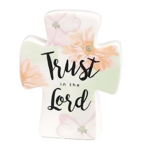 ☆訳あり☆ 十字架 ラブノーツ コレクション Trust ミュージカル クロス フローラル オルゴール付き クロス置物 | 