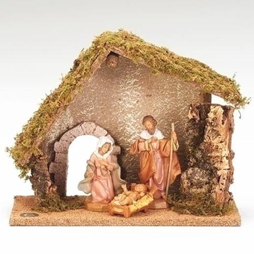 フォンタニーニ ネィティビティの置物 馬小屋付き（幅30.5cm) イエスキリストご降誕セット♪全3点セット♪ | 
