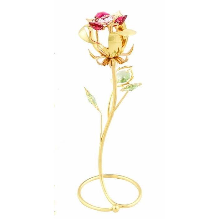 一輪の薔薇 ローズ テーブルトップ スワロフスキー クリスタル 一輪の薔薇 ローズ テーブルトップ スワロフスキー クリスタル