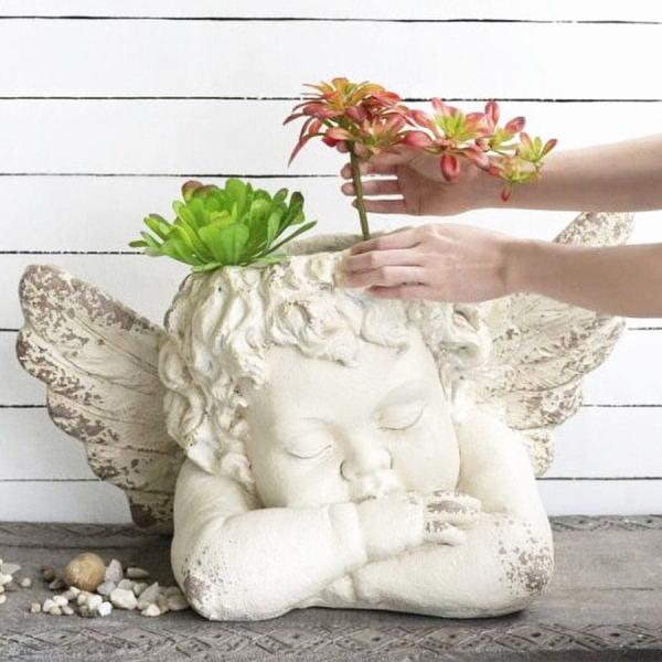 天使のプランター ヴィンテージ風 エンジェル花器 アンティーク調 サイズ大 |  | 04