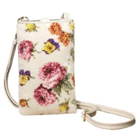 シェニール織り スマホ レディースファッション ポシェット ルドゥーテ 薔薇 グロリアスエンジェル代官山 薔薇 ポシェット ローズ Rdt F101