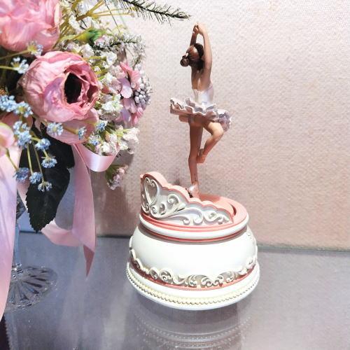 ☆訳あり☆ バレリーナ オルゴール 薔薇レース台座付き : グロリアス