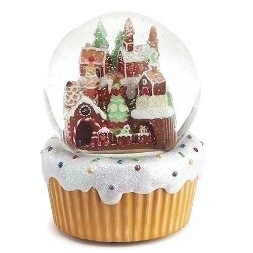 スノードーム お菓子の家 周るトレイン クリスマス・カップケーキ