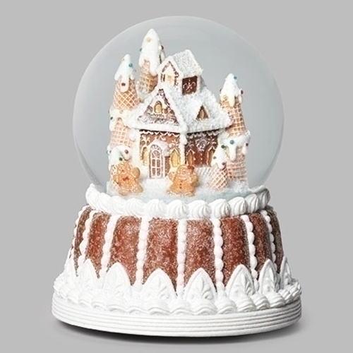 スノードーム ジンジャーブレッド・ハウス オルゴール付き