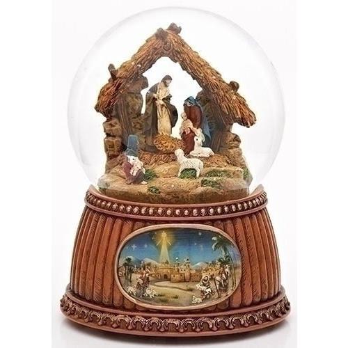 スノードーム キリストご降誕 スノーグローブ 馬小屋 羊飼い ウォータードーム オルゴール ウッド調 エルサレムの街並み台座 Sgb 343 グロリアスエンジェル代官山 通販 Yahoo ショッピング