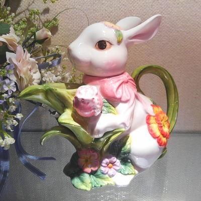 うさぎのティーポット ブロッサム バニー : グロリアスエンジェル