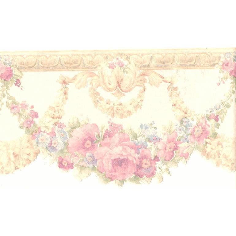 トリムボーダー ビクトリアン ローズ ガーランド ダイカット 壁紙ボーダー Wpb 001 グロリアスエンジェル代官山 通販 Yahoo ショッピング