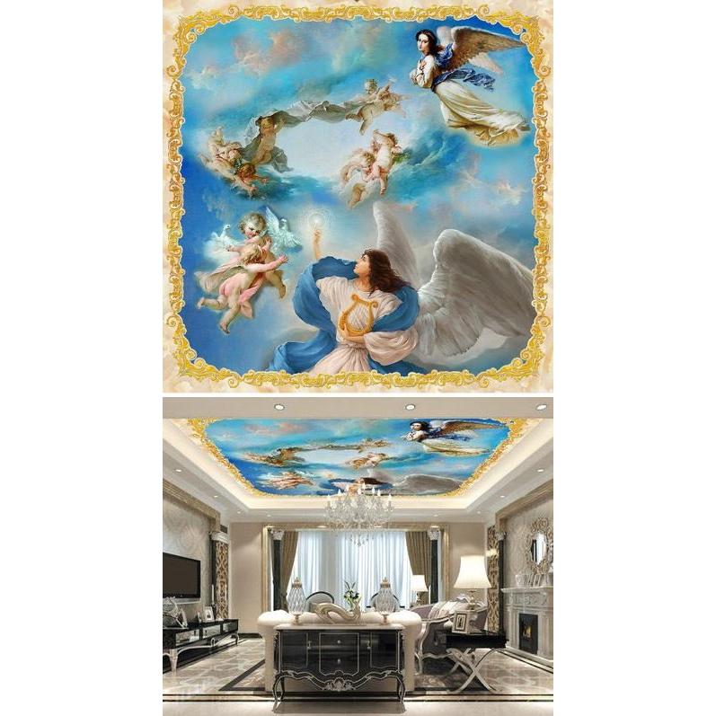 天使 5D 壁紙 天井 デコール リトル エンジェル ウォールペーパー |  | 04