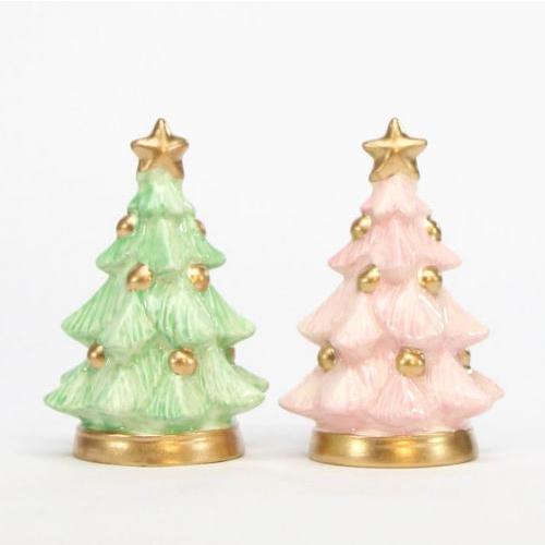 塩コショウ入れ クリスマスツリー ソルト＆ペッパー パステルカラー