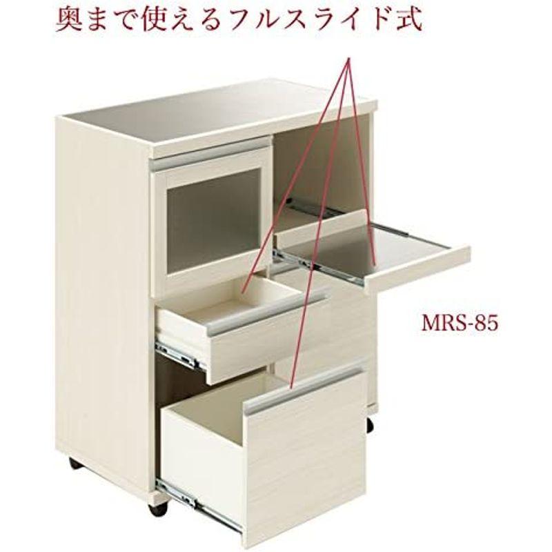 フナモコ　ハイタイプキッチンカウンター　幅84.8×高さ98.3cm　ホワイトウッド　MRS-85