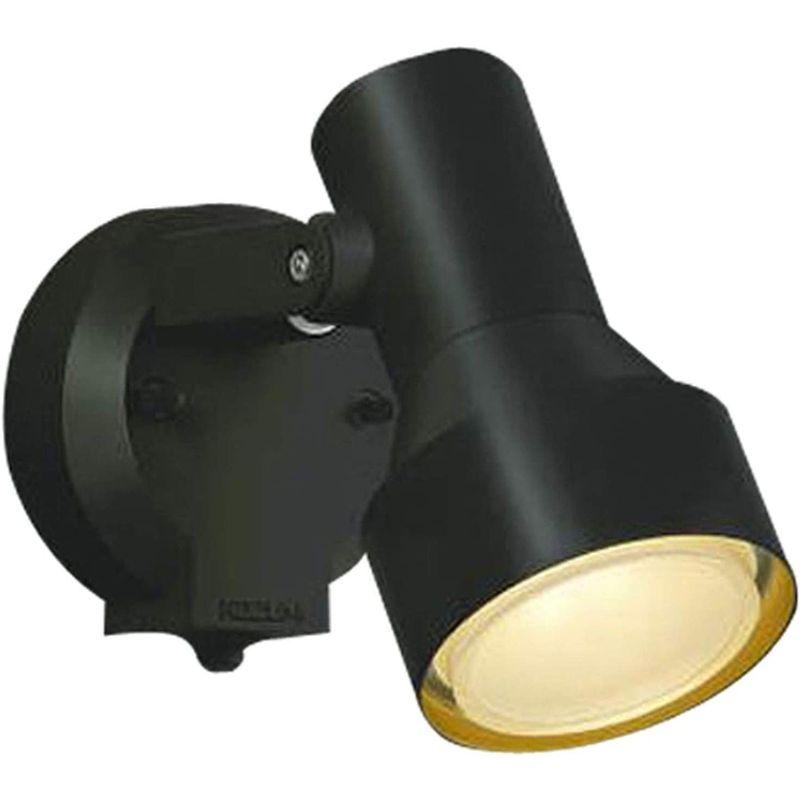 照明器具　コイズミ照明　人感センサ付スポットライト　黒色塗装　タイマー付ON-OFFタイプ　白熱球100W相当　散光　AU40622L