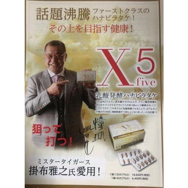 健康食品 3周年記念キャンペーン定価20，080円再々値下げ植物性乳酸発酵ハナビラタケ Ｘ5 120カプセル掛布雅之氏愛用 