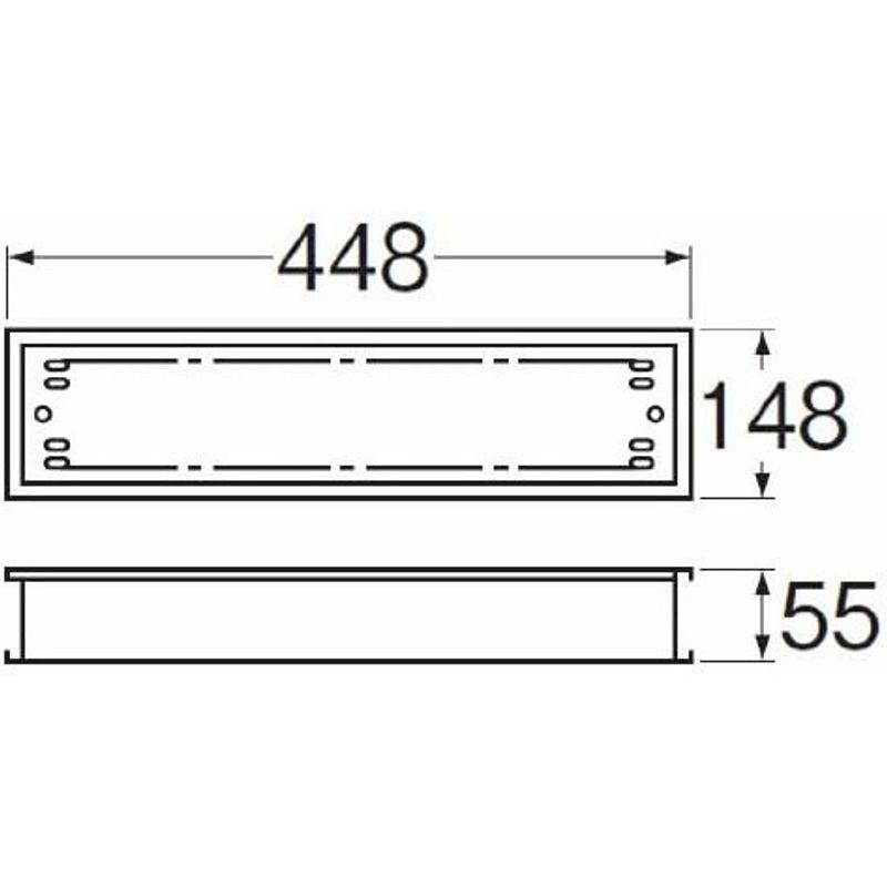 SANEI　浴室用排水溝　148mm×448mm　H907-150X450