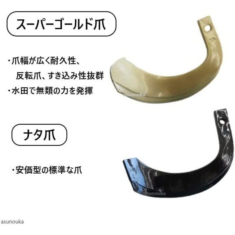 トラクター耕うん爪・ナタ爪　イセキ　トラクター　C155,TG22　40本セット　ナタ爪　3-130　耕うん爪　サイドロータリー用