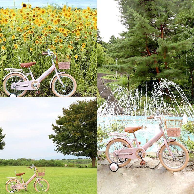 GRAPHIS(グラフィス) GR-CARINA 子供用自転車 16インチ 補助輪 カゴ付き ライトピンク グラフィス GR CARINA 子供用自転車 16インチ 補助輪 カゴ付き ライトピンク mm