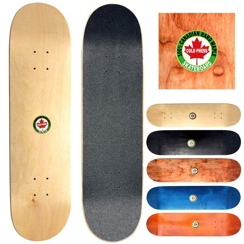 スケートボード KABRIカナダメイプル ブランクデッキ コールドプレス スケボー デッキ デッキテープ付 7.5 / 7.75 / 8.0