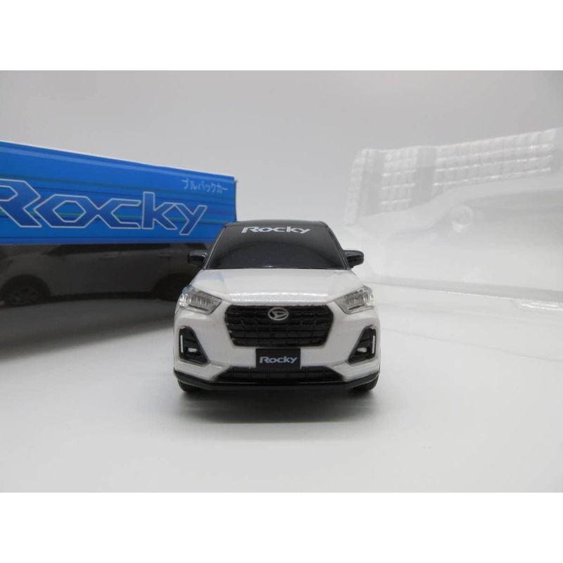 ダイハツ 新型ロッキー Rocky ディーラー特注 非売品 プルバックカー ミニカー ブラック× シャイニングホワイトパール カラーサンプル 新型ロッキー Rocky ディーラー特注 非売品 プルバックカー ミニカー ブラック× シャイニングホワイトパール カラーサンプル 　