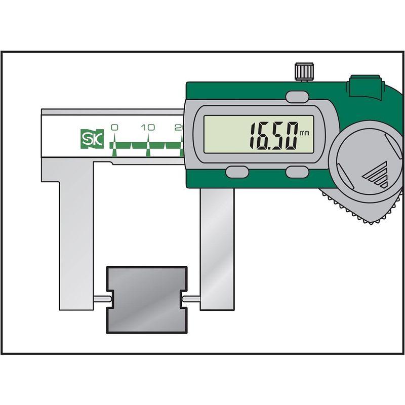 測定器具　新潟精機　SK　デジタルネックノギス　150mm　GDCS-150NP　ポイント型