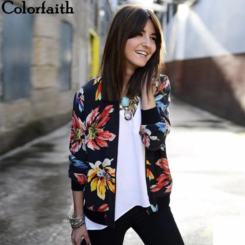 売れ済オンライン 海外輸入アパレル クリアランス Saleレディースジャケット17秋冬ニューファッションレディースフローラルプリントパッチワークジッパーカジュアル 評価 Www Superavila Com