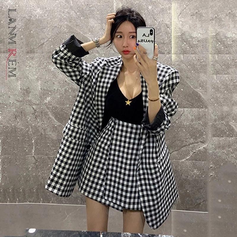 春のコレクション 海外輸入アパレル 海外輸入アパレル Lanmremスーツジャケットショーツ婦人服韓国 の春と秋の気質シックなボーイフレンドスタイルのスーツファッション2p9514 La トップス