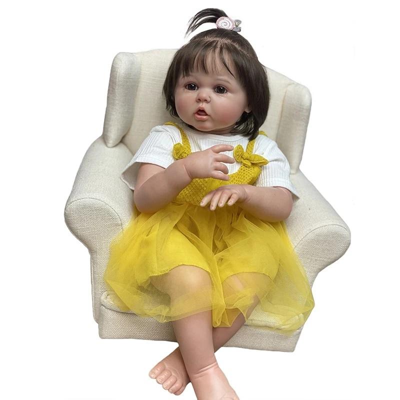 特価ブランド リボーンドール 女の子のための 60CM リボーンドール Bebes リボーン オブ シリコン リアル ハンドメイド 本物そっくり 新生児 赤ちゃん人