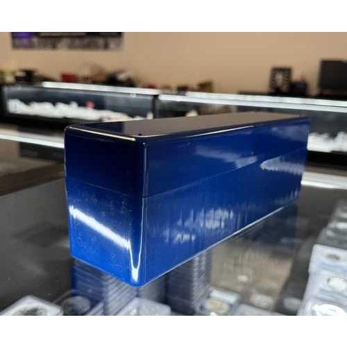 20枚のコインを収納できる青いコインスラブ収納ボックス（PCGS、NGC